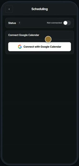 Screen for step 9: Next, your calendar