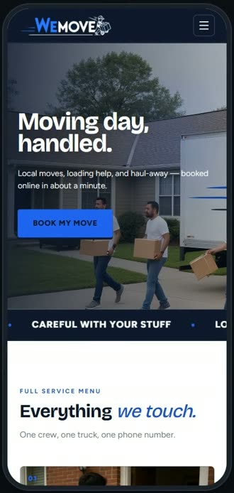 Screen for step 14: It opens your own website