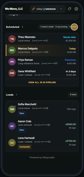 Screen for step 2: New quote request Create Payment