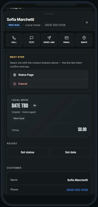 Screen for step 4: Next Step says what to do now