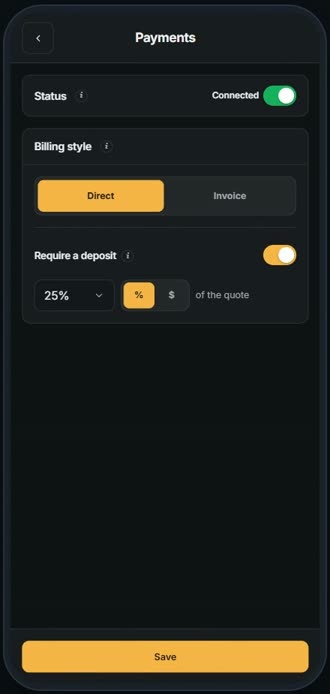 Screen for step 4: Choose how much