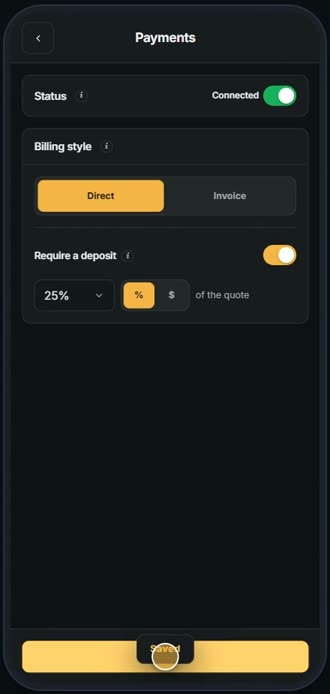 Screen for step 5: Save
